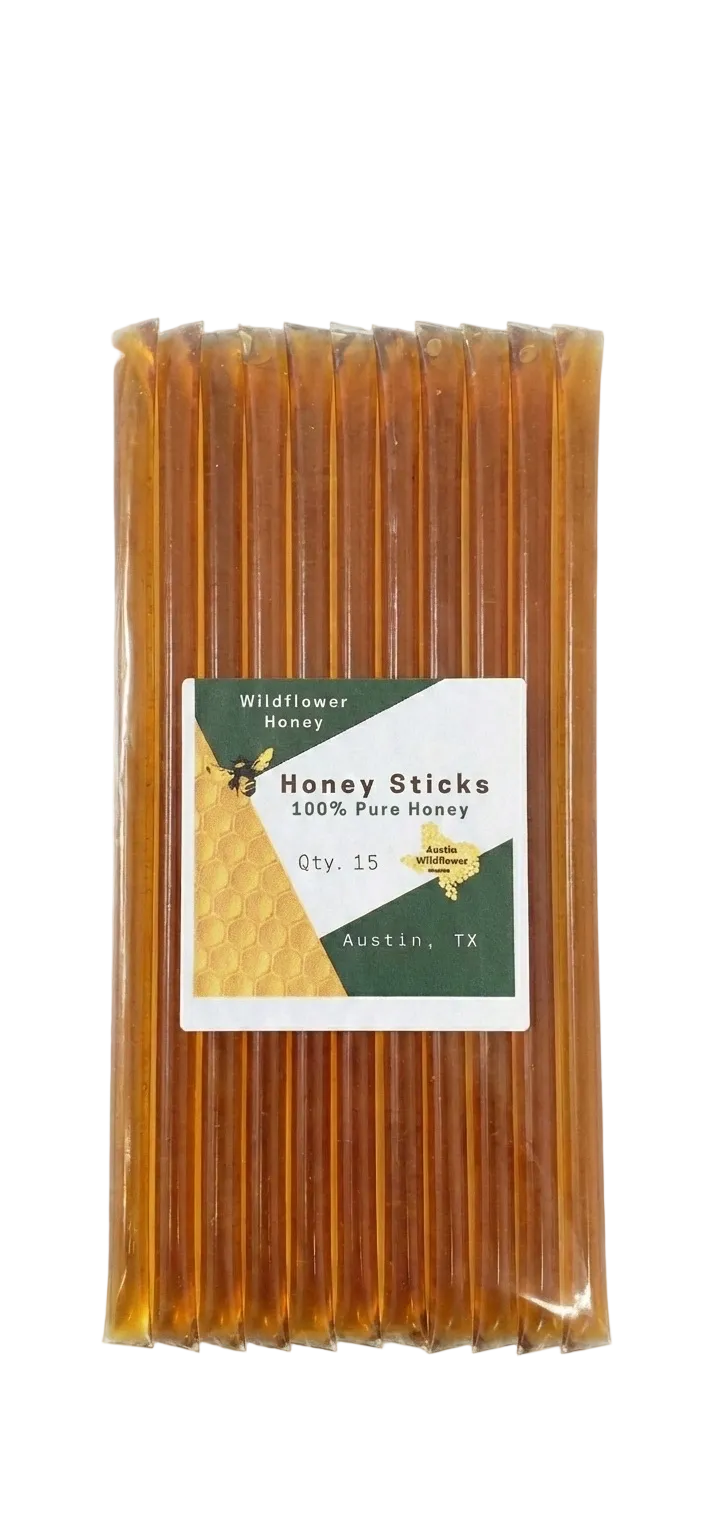 15 ct Honey Sticks – Austin Wildflower Honey