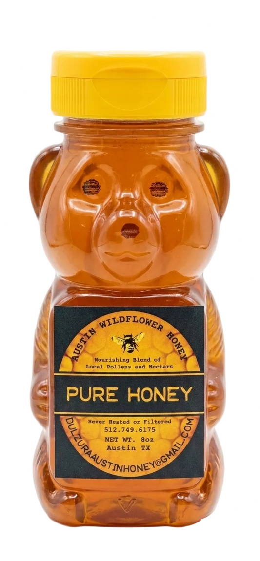 8 oz Honey Bear – Austin Wildflower Honey